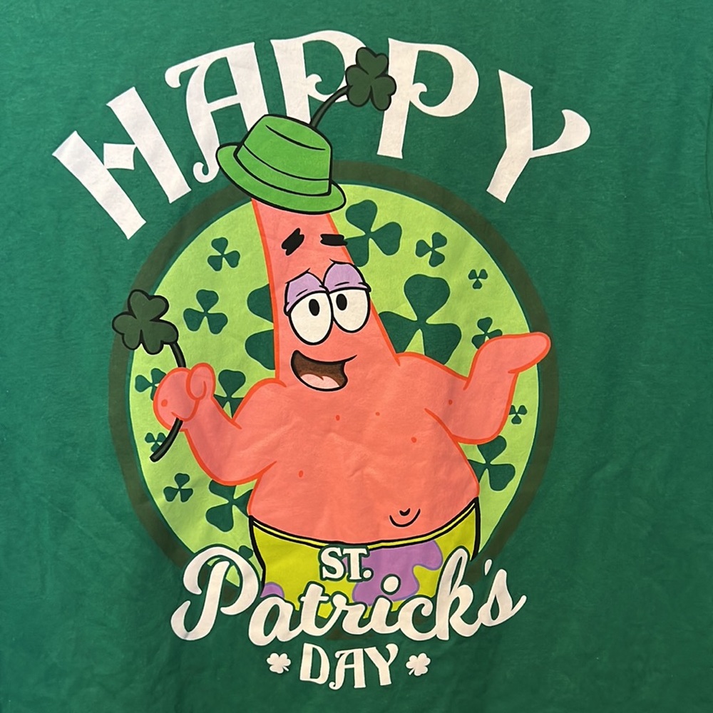 Men’s Patrick Star “St. Patrick’s Day” T-Shirt - Picture 2 of 4